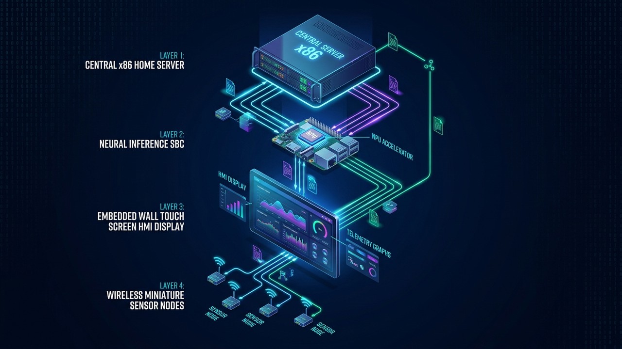 Topologia de 4 Camadas para Edge AI e IoT
